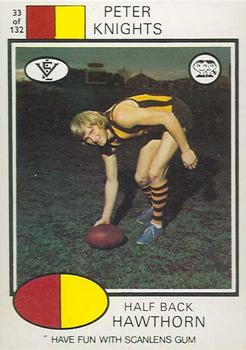 1975 Scanlens VFL #33 Peter Knights Front
